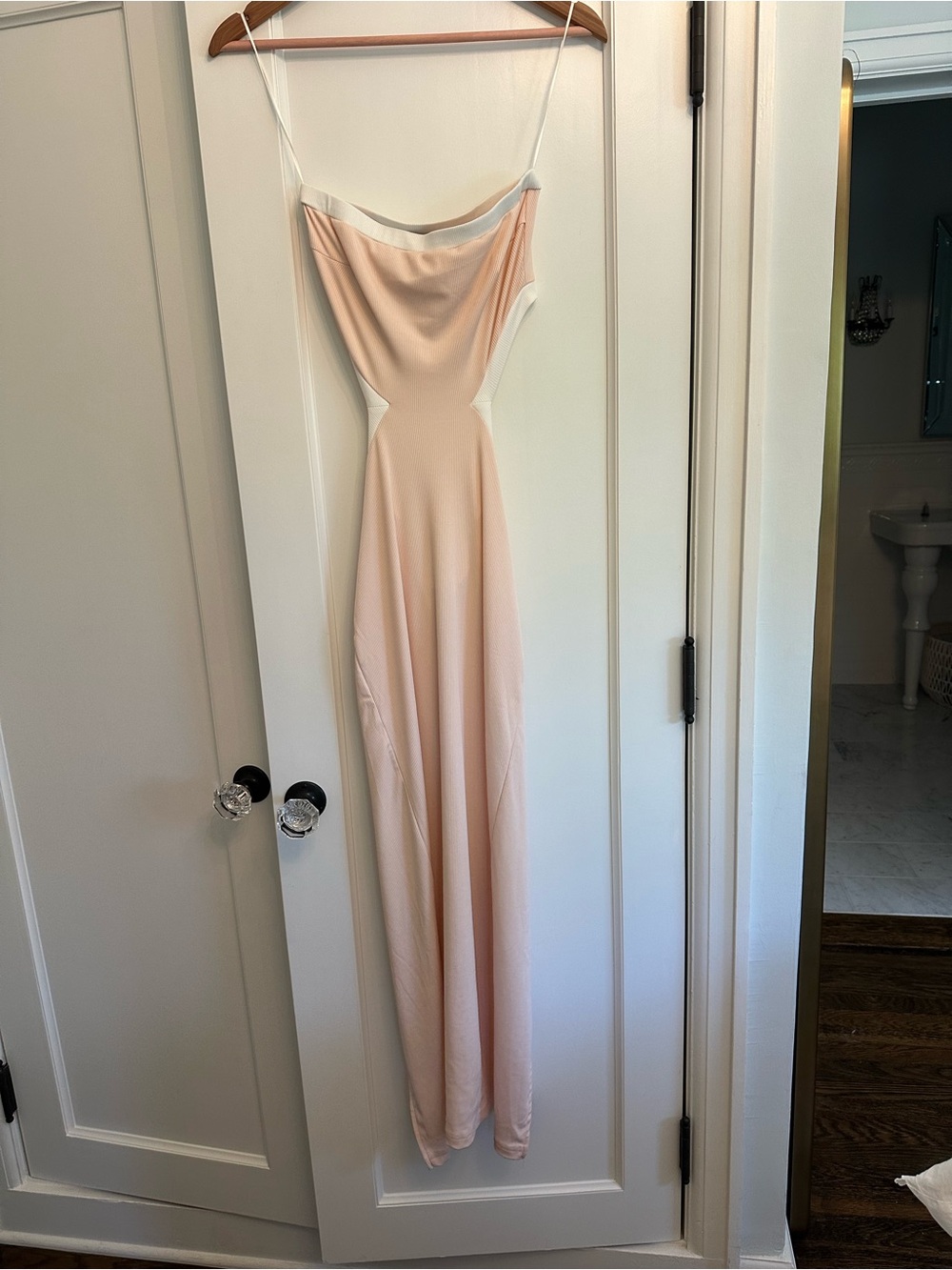 Princess Polly Greta Pink Strapless Cut Out Dress
